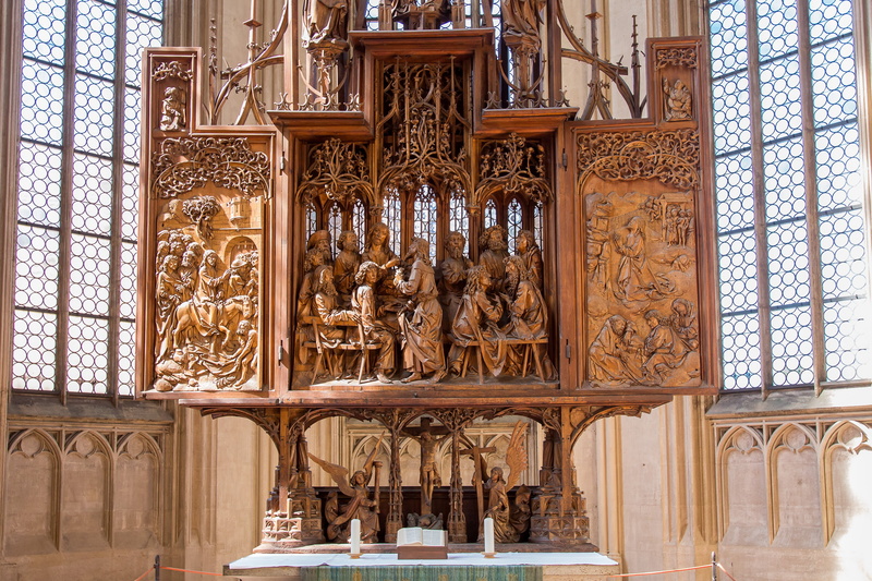 building exterior, no people, history, religion, 4K, arts culture and entertainment, holy-blood-altar, city, st jacob, day, art and craft, ornate, belief