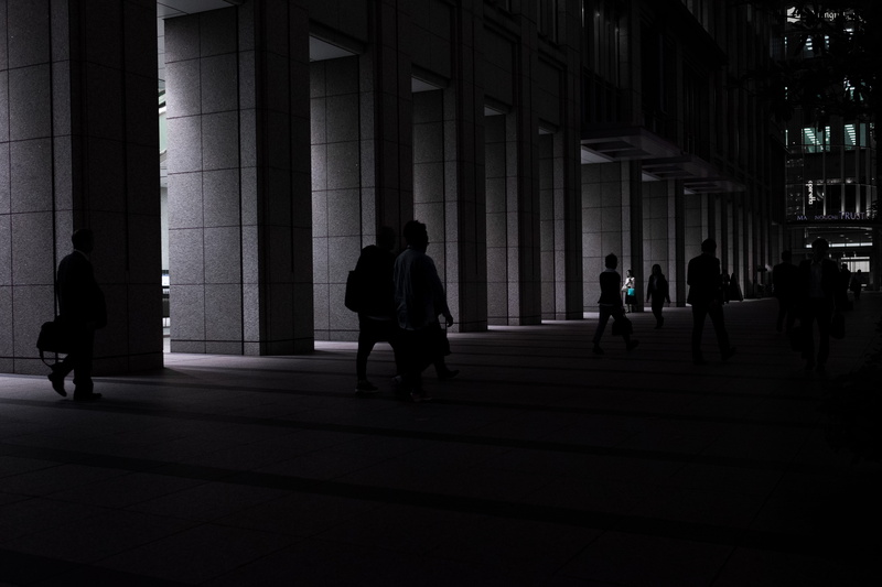 stone, urban, travel, group, building, colonnade, time, leisure activity, architectural column, group of people, crowd, street, dark, silhouette, adult
