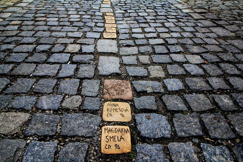 selection, only, day, trail, people, background, paving stones, path, different, cobble, calzada, forms, travel, stone, paving stone, road, high angle view