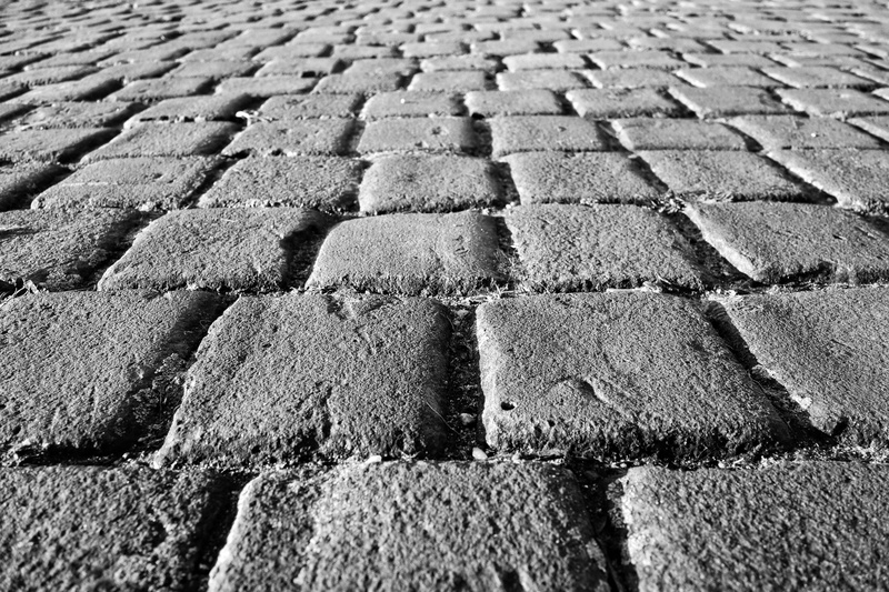 urban, outdoors, texture, textured, day, backgrounds, side by side, solid, stone, sunlight, underfoot, design, nature, no people, cobble, in a row, brick