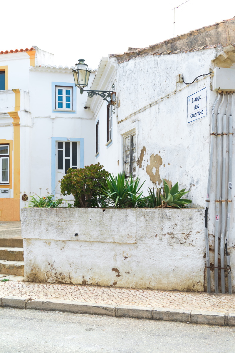 residential district, house, outdoors, lamp, staircase, walls, window, potted plant, nature, architecture, city, building exterior, building, low angle view