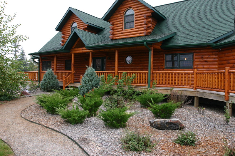 1080P, residence, log cabin, building, exterior, estate, log home, cottage, architecture, home, property, wooden, outdoors, brown, comfort, log, grass