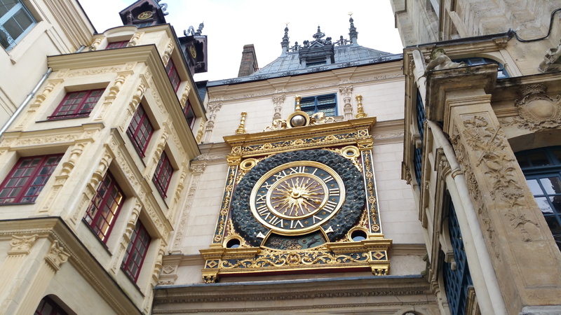 history, building exterior, old, travel, clock face, rouen, middle ages, day, dial, outdoors, architecture, france, normandy, 5K, built structure, travel destinations