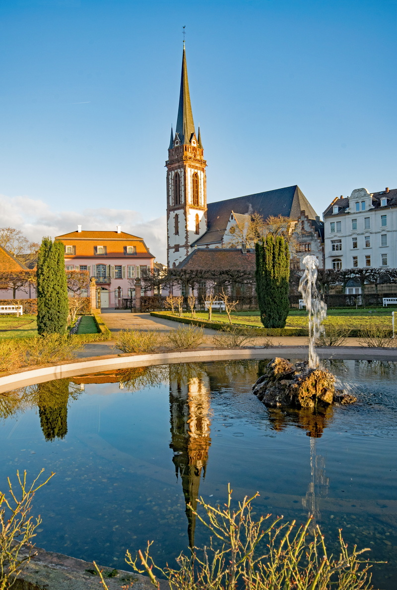 place of worship, belief, built Structure, spirituality, religion, nature, fountain, Germany, porcelain museum, park, cathedral, sky, places of interest