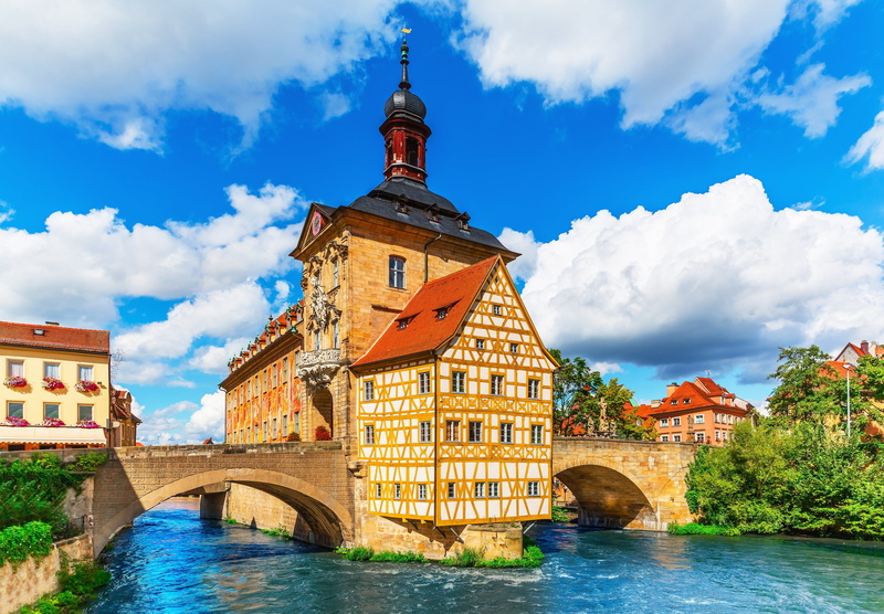 building exterior, cloud - sky, tower, nature, Bavaria, architecture, Bayern, history, building, bridge - man made structure, travel destinations, arch