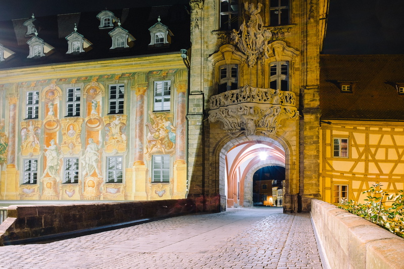 traditional, building exterior, arch, house, unesco, footpath, night, no people, built structure, historical, alte, culture, architecture, tourism, germany