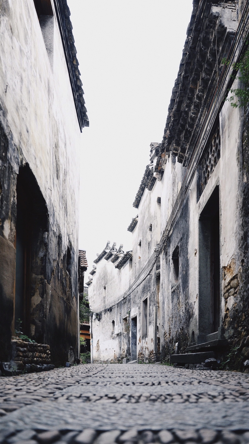 shelter, cobblestone, alley, rubble, city, sidewalk, ruined, architecture, walkway, house, direction, clear sky, history, photography, town, no people