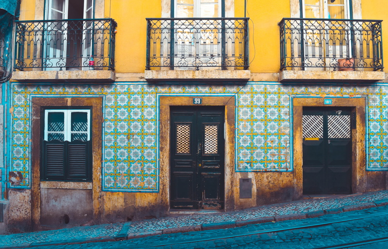 town, architecture, residential Building, travel Destinations, wall, lisbon, urban Scene, decoration, cityscape, cultures, window, wall - Building Feature