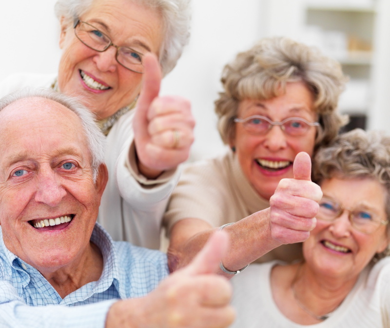 happiness, 4K, group, older people, smile