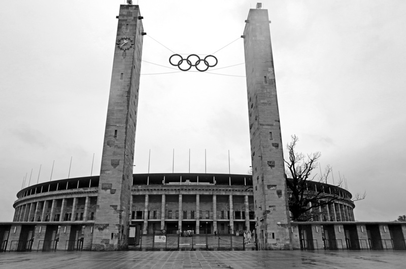 olimpic, architecture, tourism, city, sky, old, low angle view, obsolete, 4K, architectural column, no people, the past, history, building, berlim, built structure