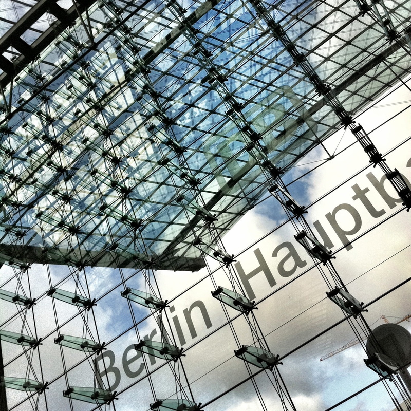 glass - material, glass, modern, glass facade, communication, no people, Railway Station, nature, pattern, 1080P, Berlin, reflection, steel, skyscraper