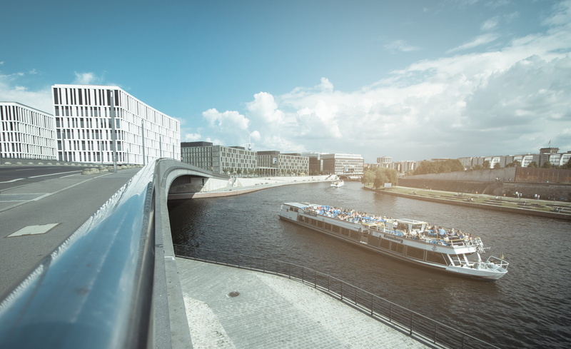 connection, transportation, passenger craft, no people, central station, capital, outdoors, building exterior, berlin, architecture, river, travel, bridge