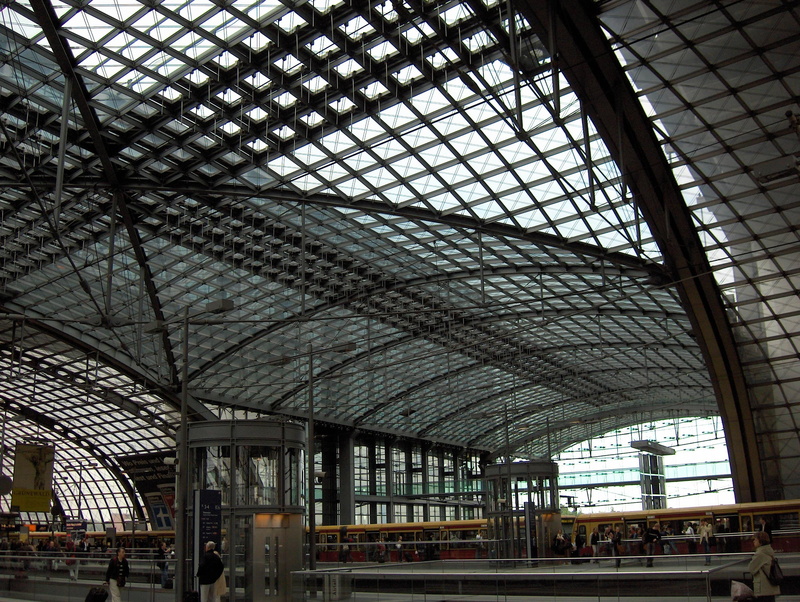 no people, railroad station platform, city, architecture, travel, public transportation, station, skylight, railroad station, pattern, mode of transportation