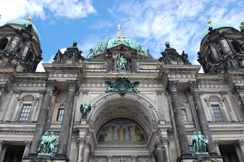 arch, statue, the past, architectural column, representation, no people, Berlin, Germany, day, Dom, sky, ornate, berlin dom, tourism, history, spirituality
