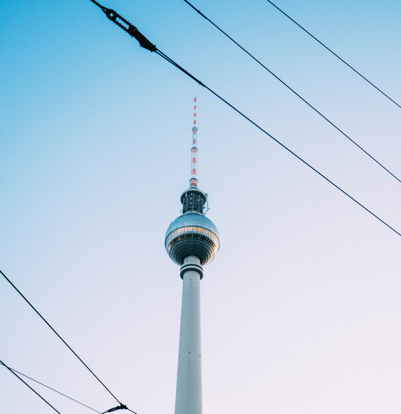 city, no people, global communications, spire, electricity, building exterior, sphere, transmission, tall - high, low angle shot, cn, technology, berlin