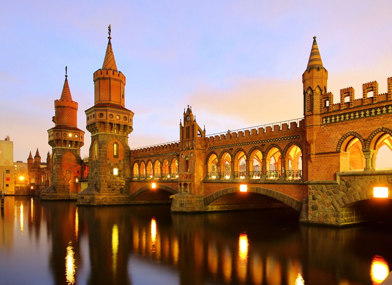 berlin, oberbaum, germany, bridge, 1080P