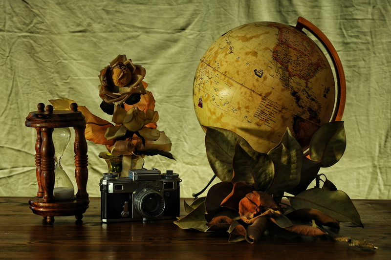wood - material, table, indoors, science, occupation, weapon, 4K, army soldier, army, close-up, publication, camera - photographic equipment, helmet, flowers