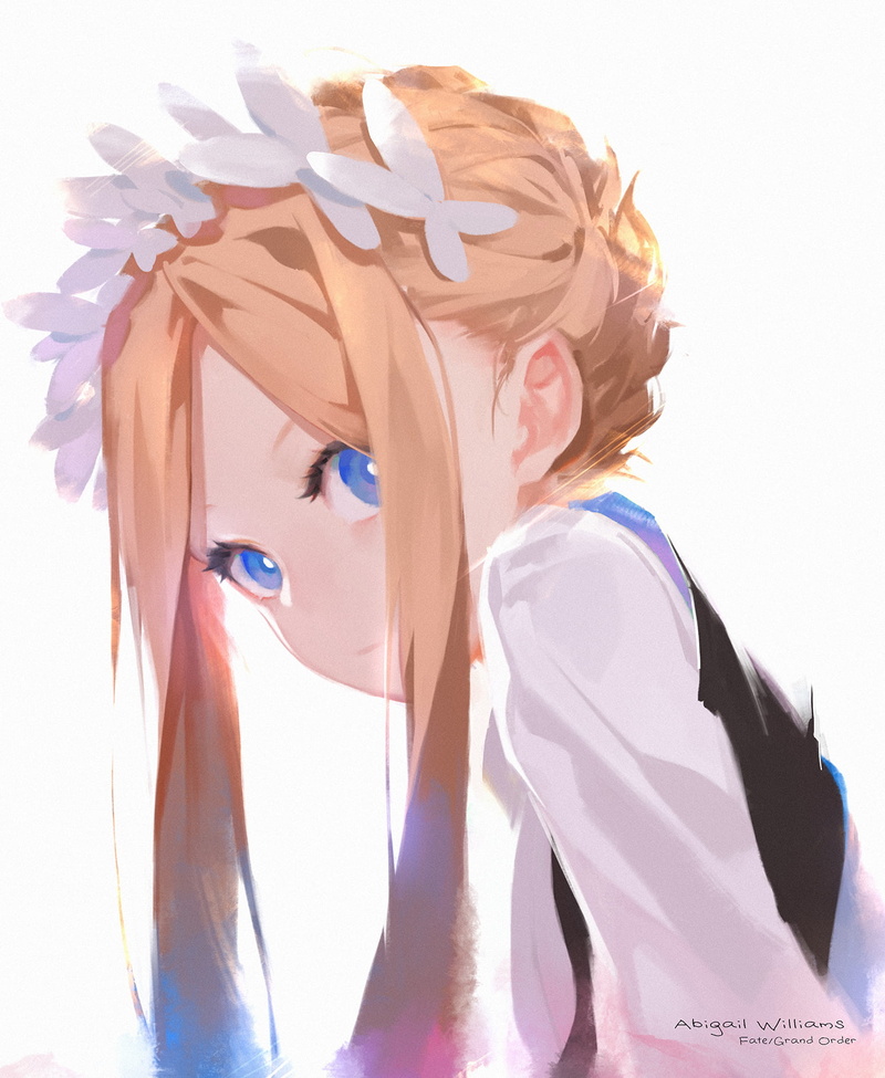 Abigail Williams (Fate/Grand Order), simple background, anime, Fate/Grand Order, 720P, Fate Series, sola7764, anime girls