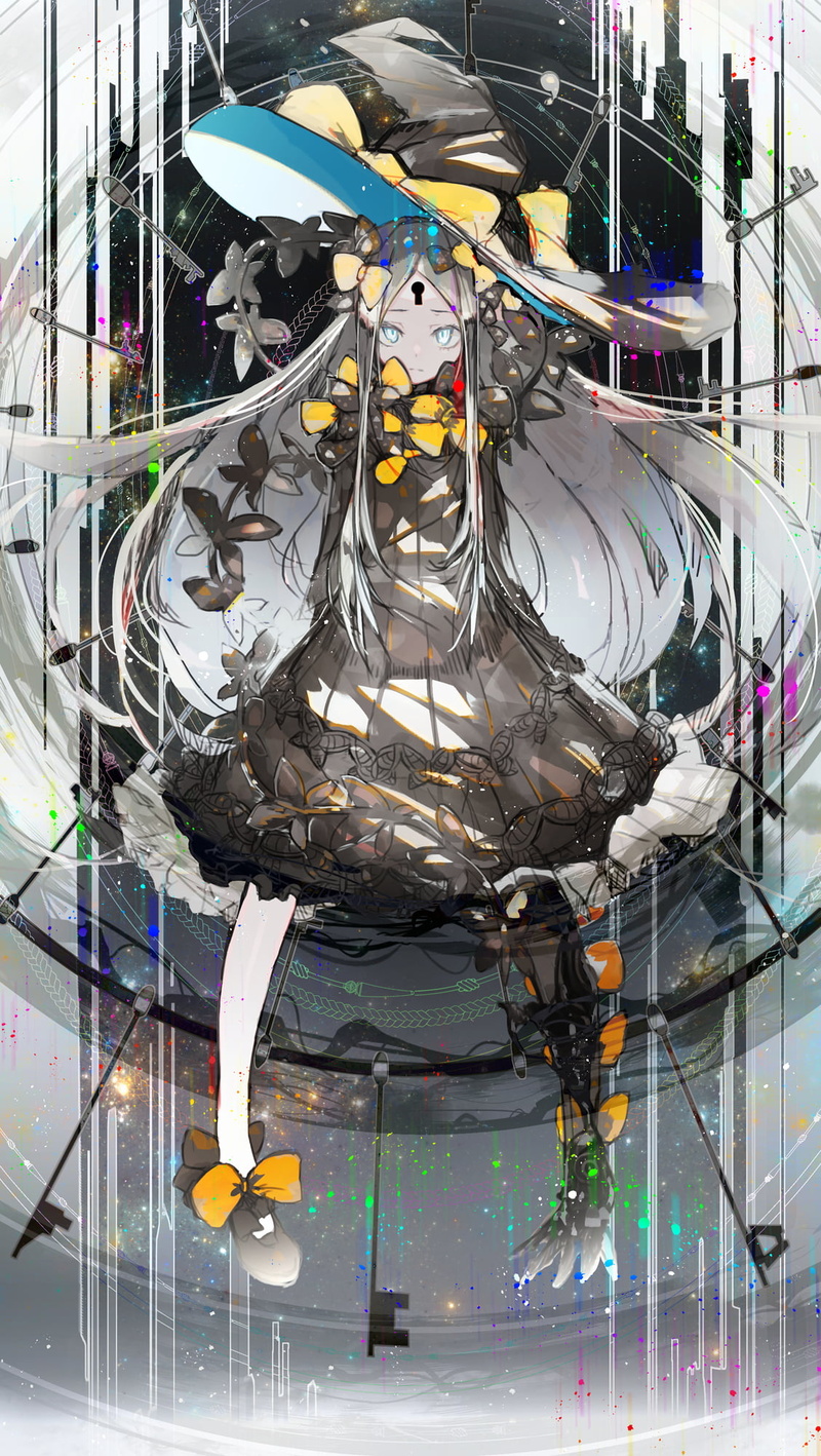 Fate/Grand Order, simple background, Fate Series, 1080P, nmuri, anime girls, vertical, anime, Abigail Williams (Fate/Grand Order)