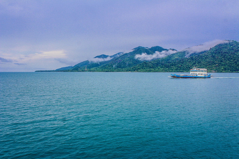 island, outdoors, landscape, scenics - nature, mountains, passenger craft, tranquil scene, background, blue, nature, seascape, beach, water, tranquility