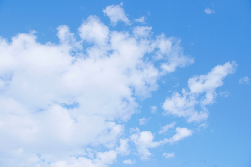 cloud - sky, full frame, tranquility, low angle view, white color, nature, sky, white clouds, sunlight, meteorology, bluesky, environment, tranquil scene