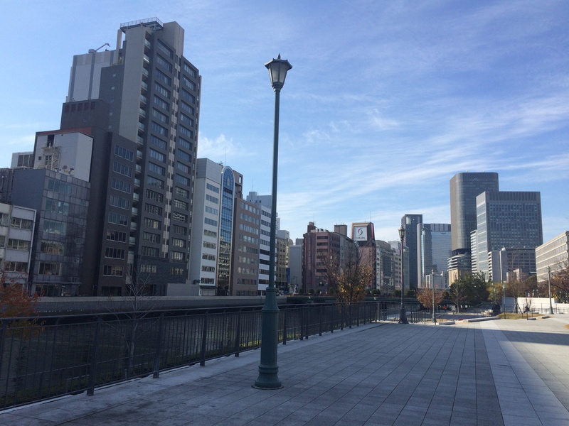 osaka, tall - high, cityscape, 2K, sky, blue sky, built structure, architecture, building, japan, street, skyscraper, office, office building exterior