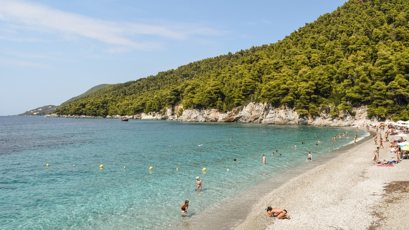 group of people, tree, nature, land, sporades, coastline, greek, leisure activity, beauty in nature, greece, skopelos, plant, morning, travel destinations