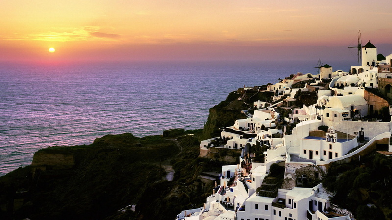 santorini, cliff, house, building Exterior, town, greece, building, summer, church, concrete, white, outdoors, travel Destinations, scenics, coast, cityscape