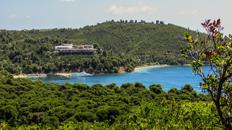outdoors, sea, land, summer, tropical climate, skiathos, nature, green, tourism, beauty in nature, travel destinations, forest, sky, no people, 4K, island