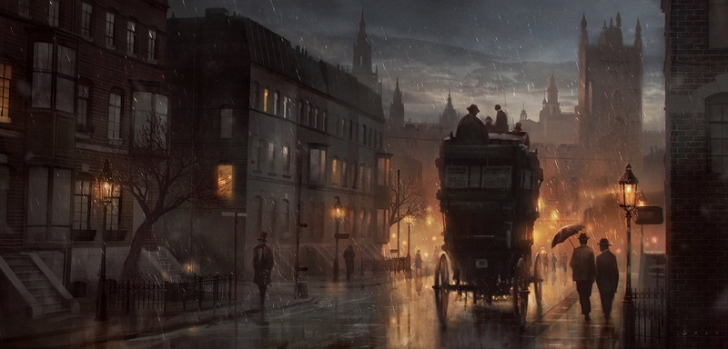 1080P, street, painting, historic