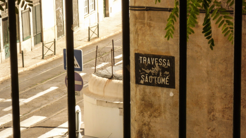 nature, architectural column, shadow, architecture, lisbon, non-western script, building, western script, sign, communication, script, outdoors, message
