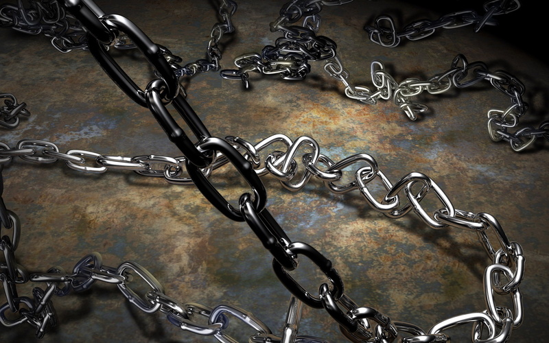 full frame, no people, security, metal, protection, chain, indoors, communication, western script, day, gate, safety, close-up, pattern, silver colored