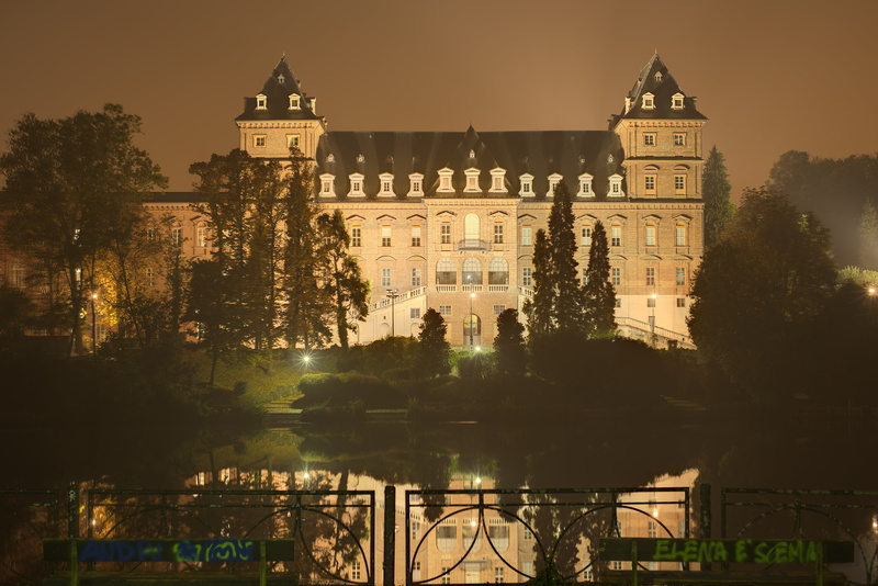 4K, plant, travel destinations, architecture, tree, black, sky, reflection, water, piedmont, famous Place, turin, built structure, nature, mansion, history