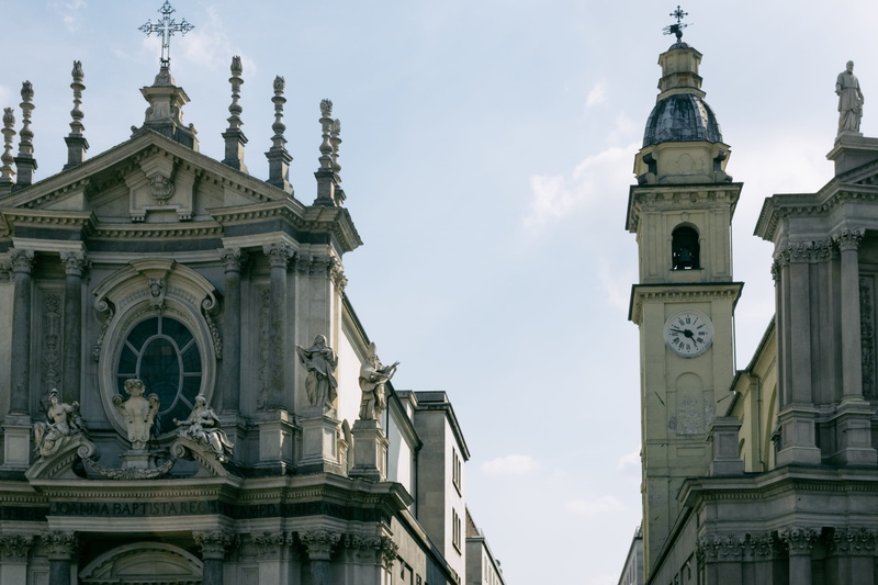 san, carlo, baroque, landmark, low angle view, built structure, religion, building exterior, turin, architecture, outdoors, town, no people, sky, old, building