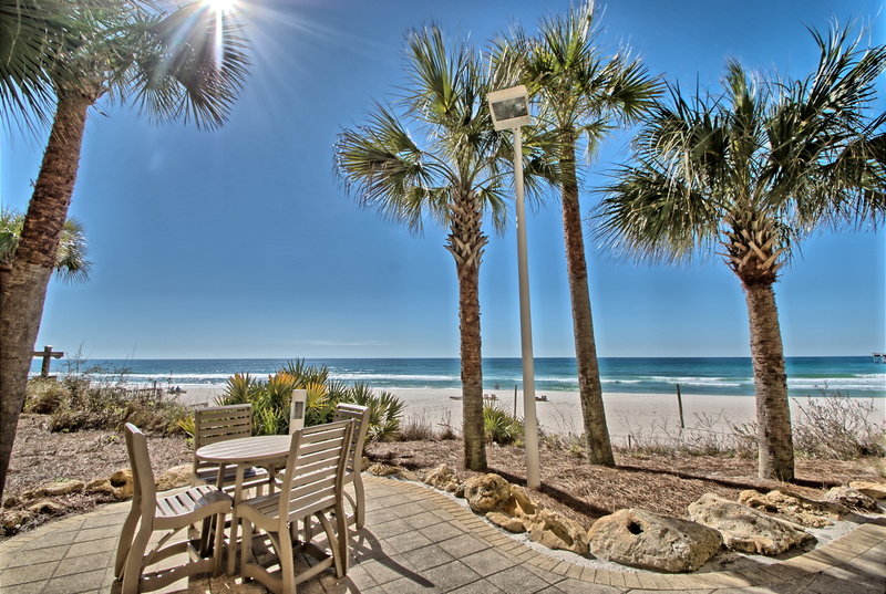 calypso, sun, trunk, rental, tranquil scene, florida, coconut palm tree, tranquility, no people, beach, land, seat, sunlight, outdoors, water, united states