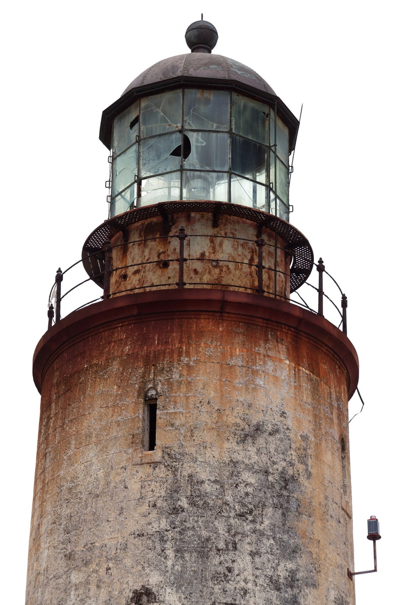 lighthouse, building exterior, no people, white, tower, water tower - storage tank, building, nature, safety, guidance, history, brown, light house, detail
