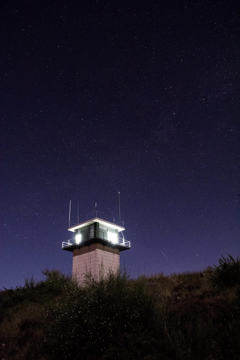 tower, dark, sky, nature, space, building, astronomy, galaxy, star field, beauty in nature, mountain, s, architecture, peak, scenics - nature, time, built structure