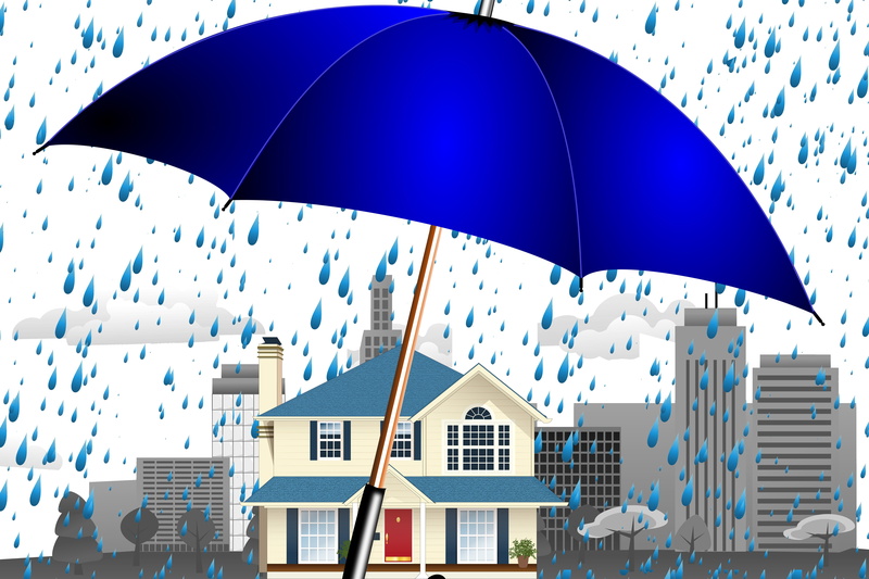property, wet, apartment, home, security, safety, house, carefully, care, day, at home, illustration, building, blue, house construction, sheltering, protection