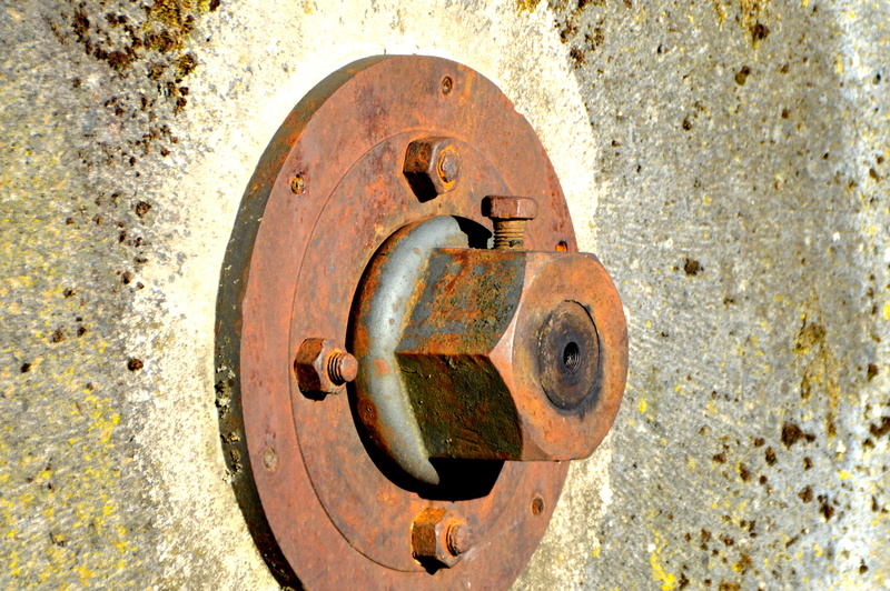 security, no people, old, weathered, hexagon nut, close-up, Axis, fixing, Screw, connection, abandoned, decline, gland, iron - metal, protection, museum