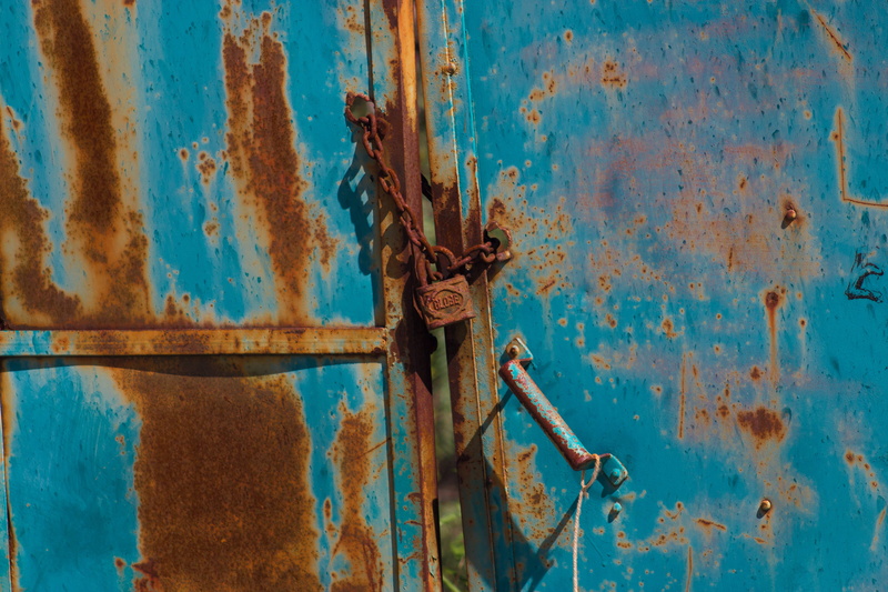 color, wood - material, damaged, abandoned, iron, safety, abstract, artistic, rust, pattern, blue, art, decline, 5K, box, deterioration, outdoors, vintage