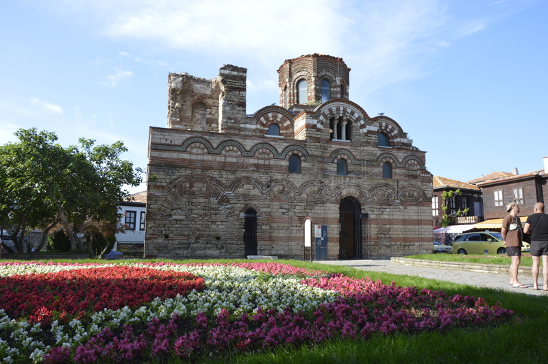 plant, building, church, nature, architecture, the past, belief, tree, place of worship, building exterior, day, nessebar, outdoors, cloud - sky, built structure