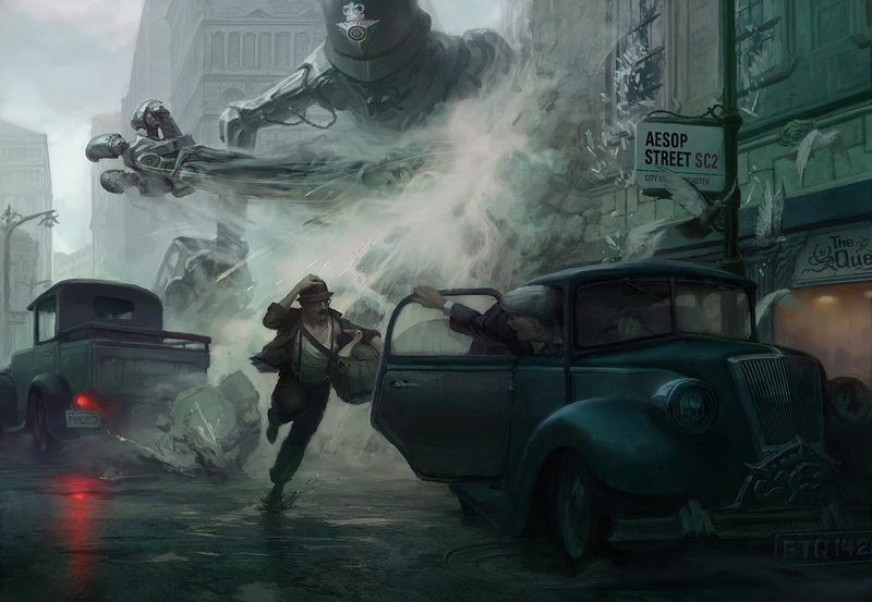 1080P, army, weapon, building exterior, city, vintage, conflict, communication, we who fought the queen, wet, nature, smoke - physical structure, blue