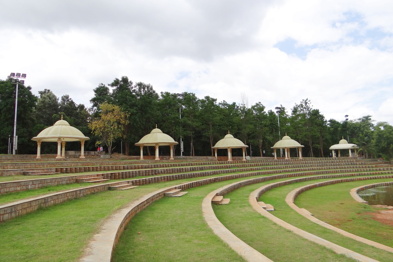 nature, no people, building exterior, india, spirituality, cloud - sky, footpath, grass, building, architecture, international center, open air theatre