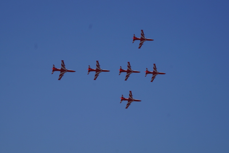 5K, vapor trail, sky, fighter plane, teamwork, Plane, flying, Aero India, no people, cooperation, air vehicle, blue, transportation, mode of transportation
