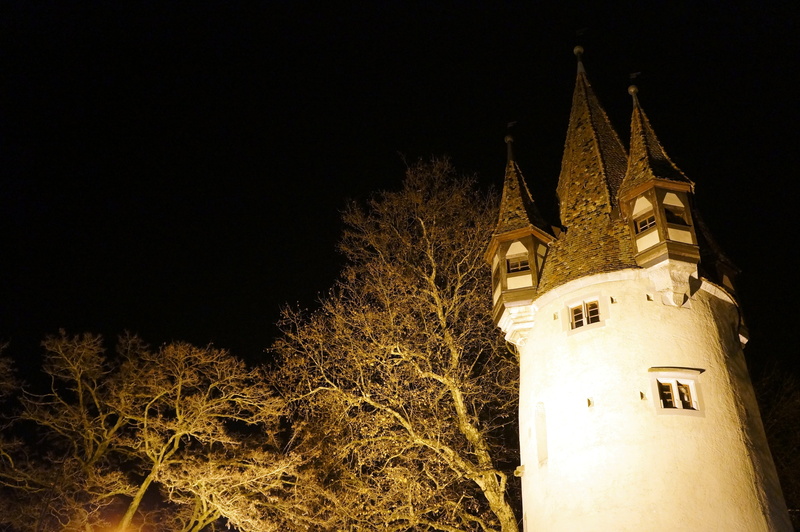 sky, religion, no people, tree, belief, illuminated, built structure, winter, outdoors, building, plant, yellow, building exterior, nature, tower, spire