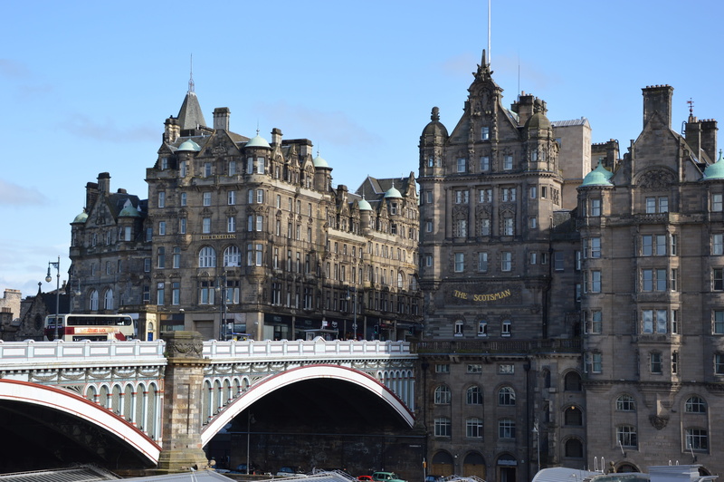 tourism, the past, buildings, town, no people, arch, bridge - Man Made Structure, "great britian", sky, public domain, connection, gothic style, Edinburgh