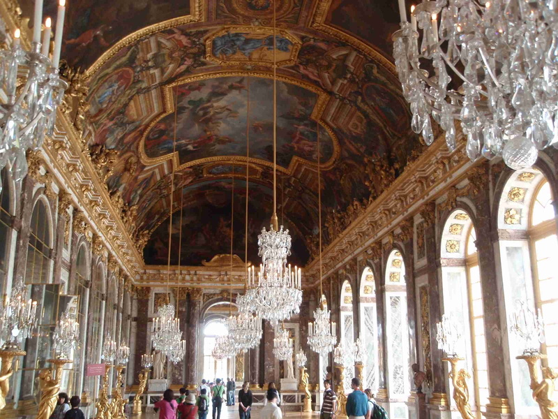 building, design, chateau, palace, room, france, lamp, 1080P, versailles, french