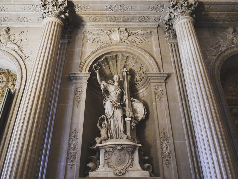 built structure, statue, versailles, ornate, carving - craft product, sculpture, architecture, art and craft, 4K, statues, low angle view, travel destinations