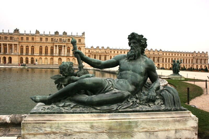 history, creativity, human representation, sky, architecture, art and craft, day, nature, versailles, built structure, palace of versailles, france, outdoors