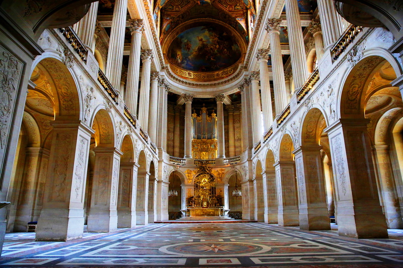 place of worship, ornate, travel destinations, no people, belief, white, day, history, Versailles, arch, building, pillar, tourism, travel, built structure